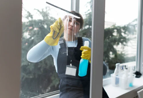 Nettoyage de vitres intérieures et extérieures à la Celle-Condé
